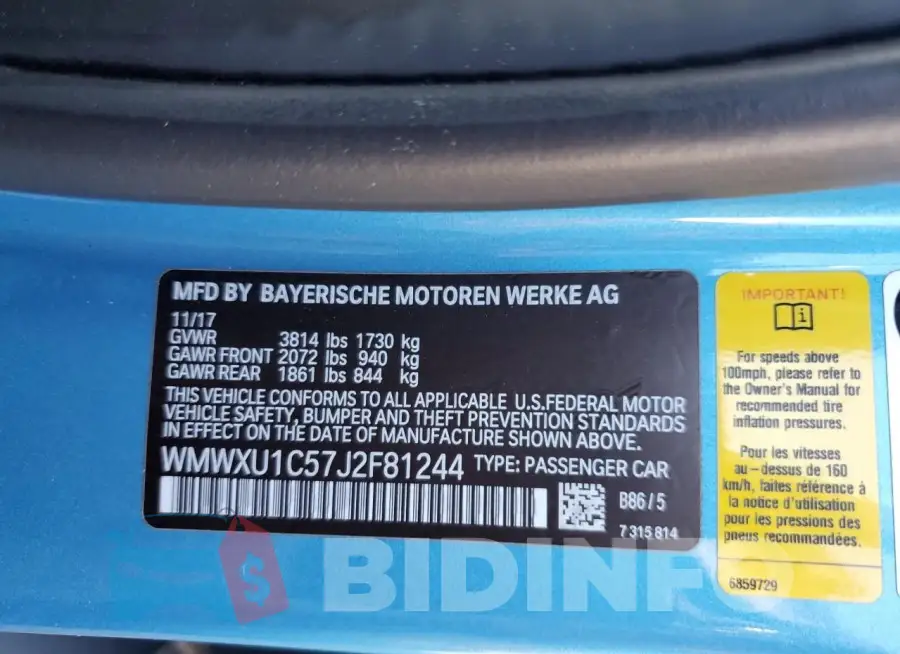 WMWXU1C57J2F81244 Photo# 12