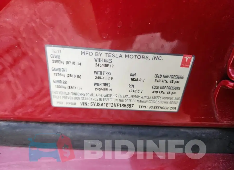 5YJSA1E13HF185557 Photo# 12