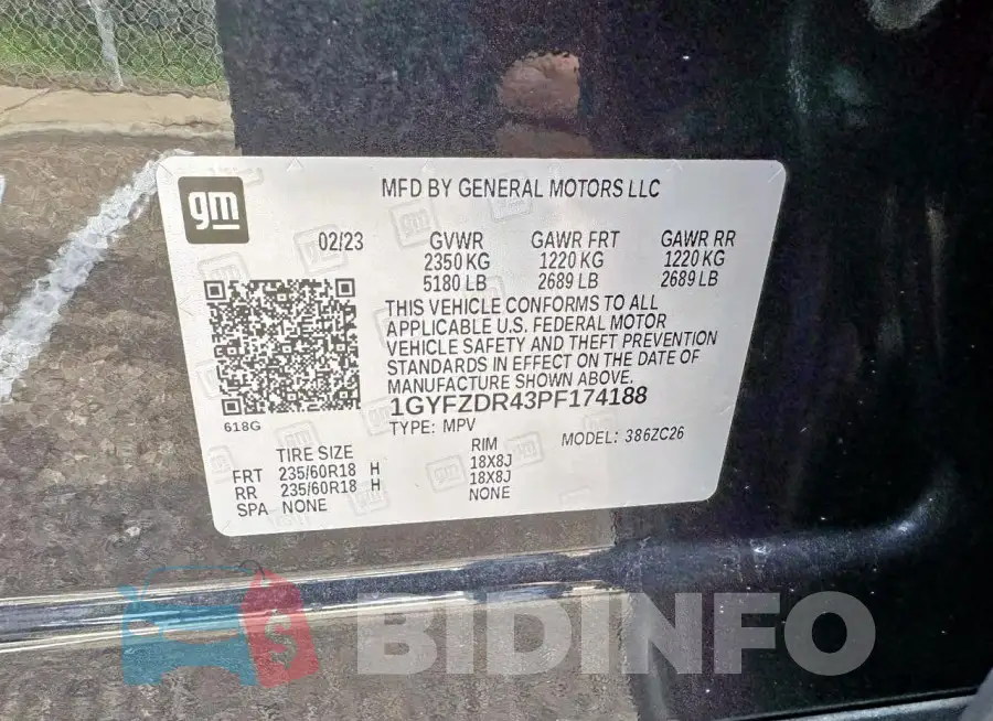 1GYFZDR43PF174188 Photo# 10