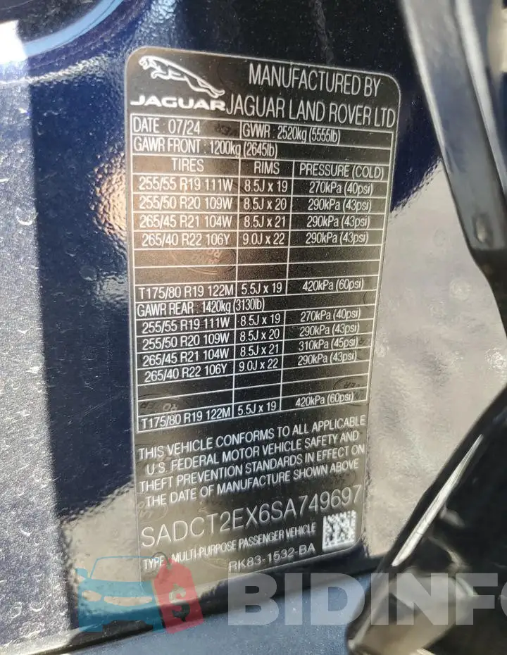 SADCT2EX6SA749697 Photo# 13