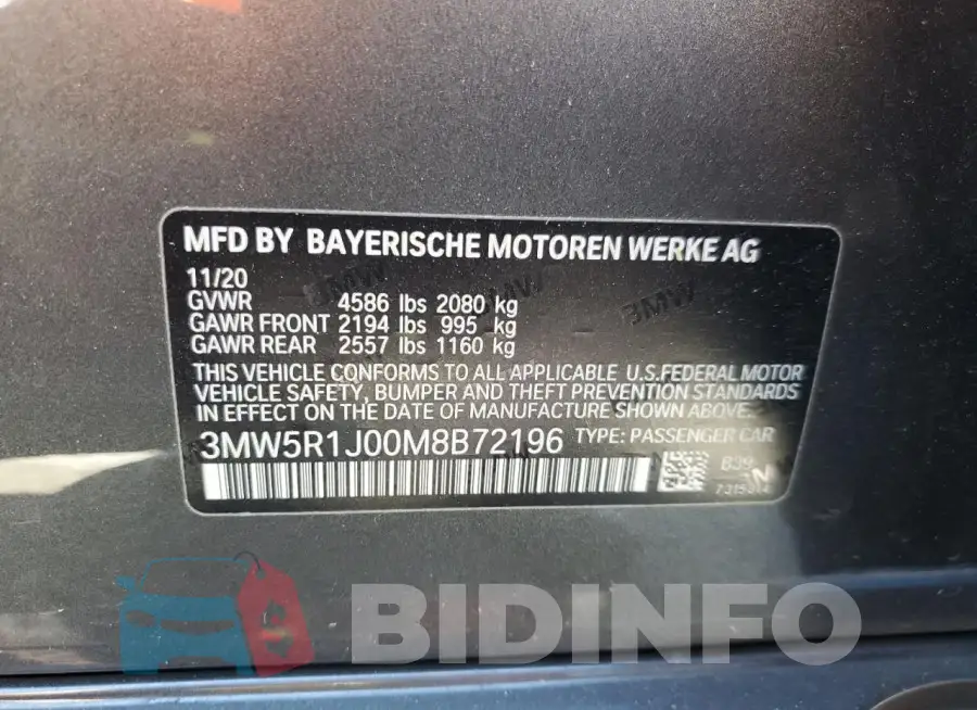 3MW5R1J00M8B72196 Photo# 12
