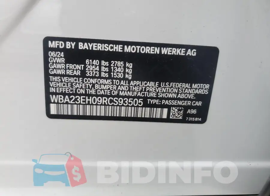 WBA23EH09RCS93505 Photo# 12