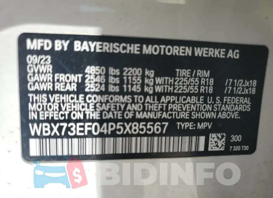 WBX73EF04P5X85567 Photo# 13