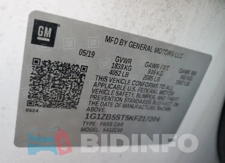 1G1ZB5ST5KF217204 Photo# 12