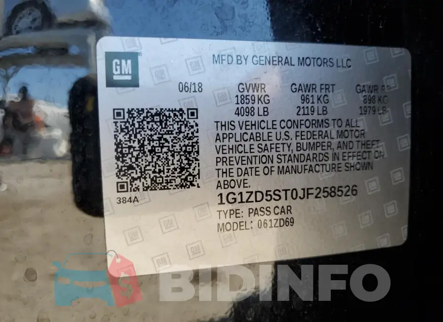 1G1ZD5ST0JF258526 Photo# 12