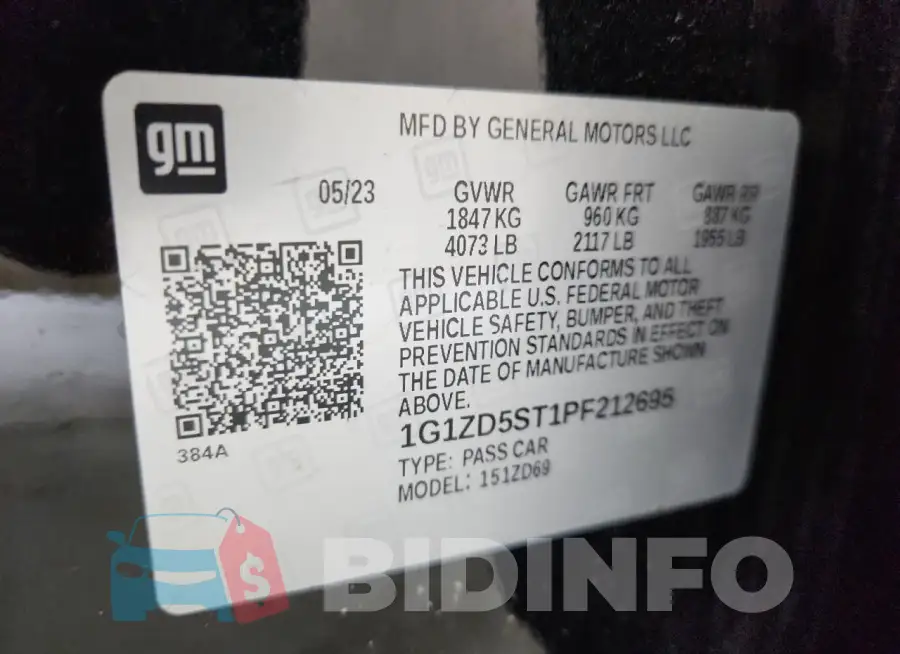 1G1ZD5ST1PF212695 Photo# 12