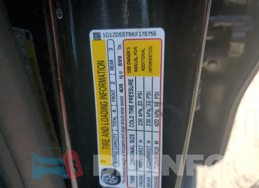 1G1ZD5ST9KF178756 Photo# 12
