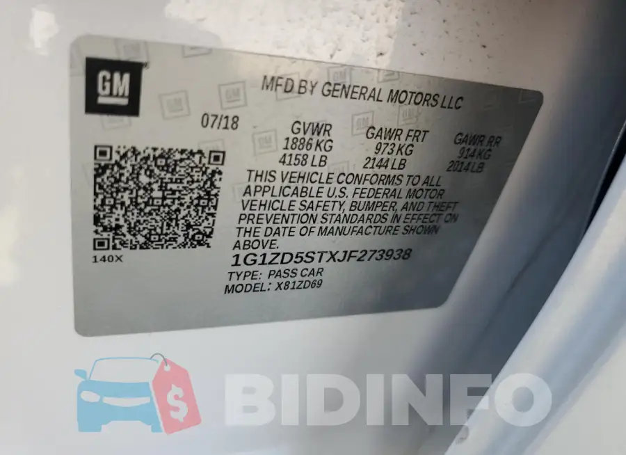 1G1ZD5STXJF273938 Photo# 12
