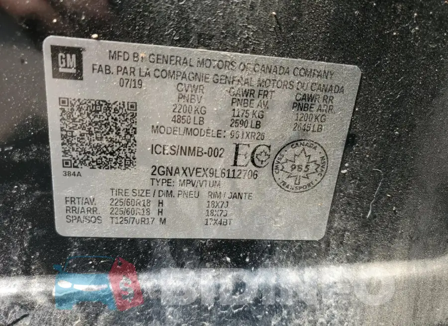 2GNAXVEX9L6112706 Photo# 13