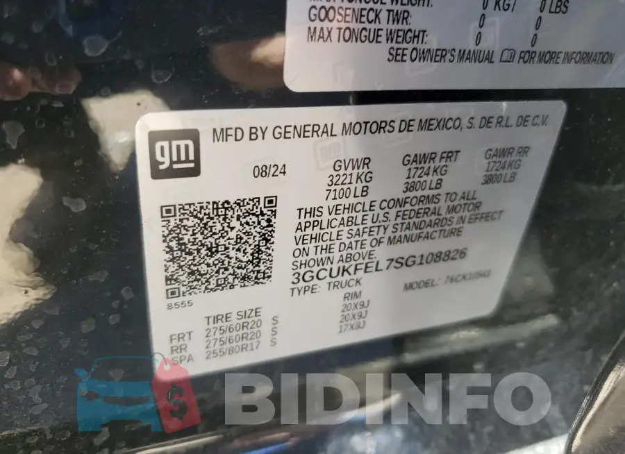 3GCUKFEL7SG108826 Photo# 12