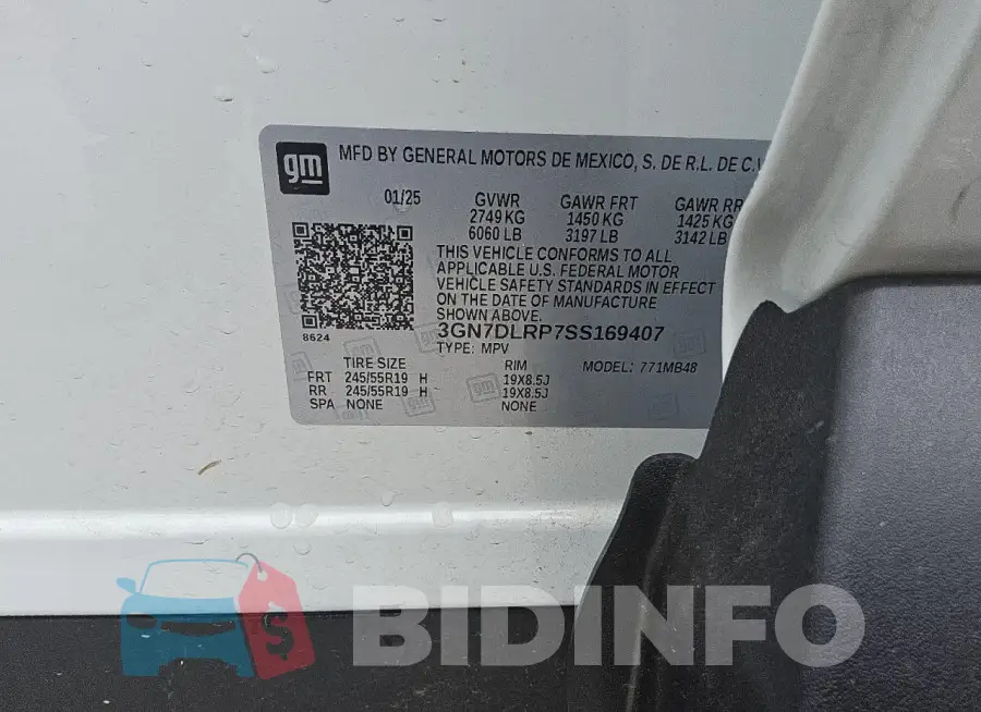 3GN7DLRP7SS169407 Photo# 13