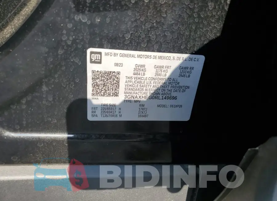 3GNAXHEG0RL149696 Photo# 14