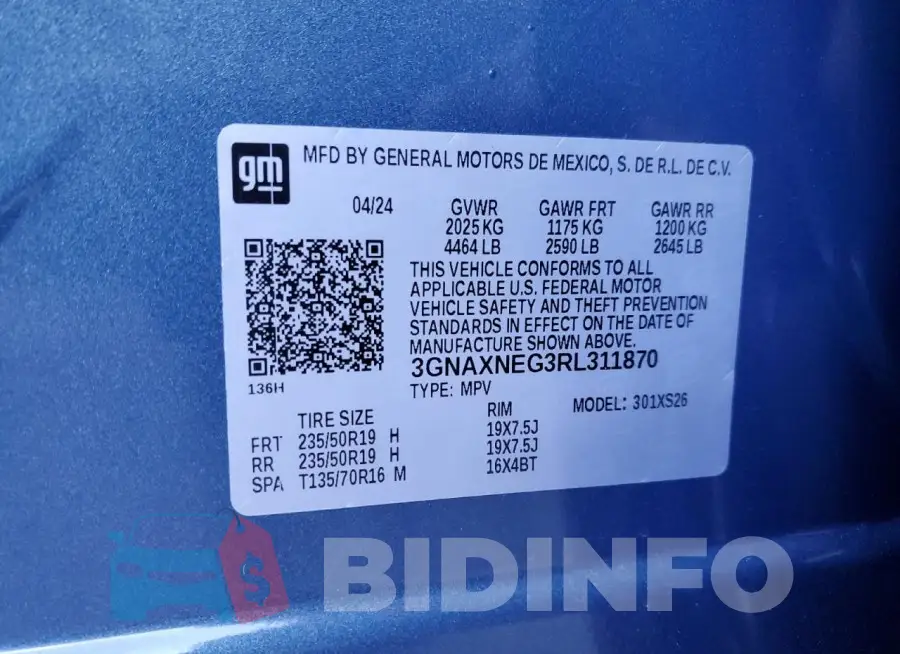 3GNAXNEG3RL311870 Photo# 13