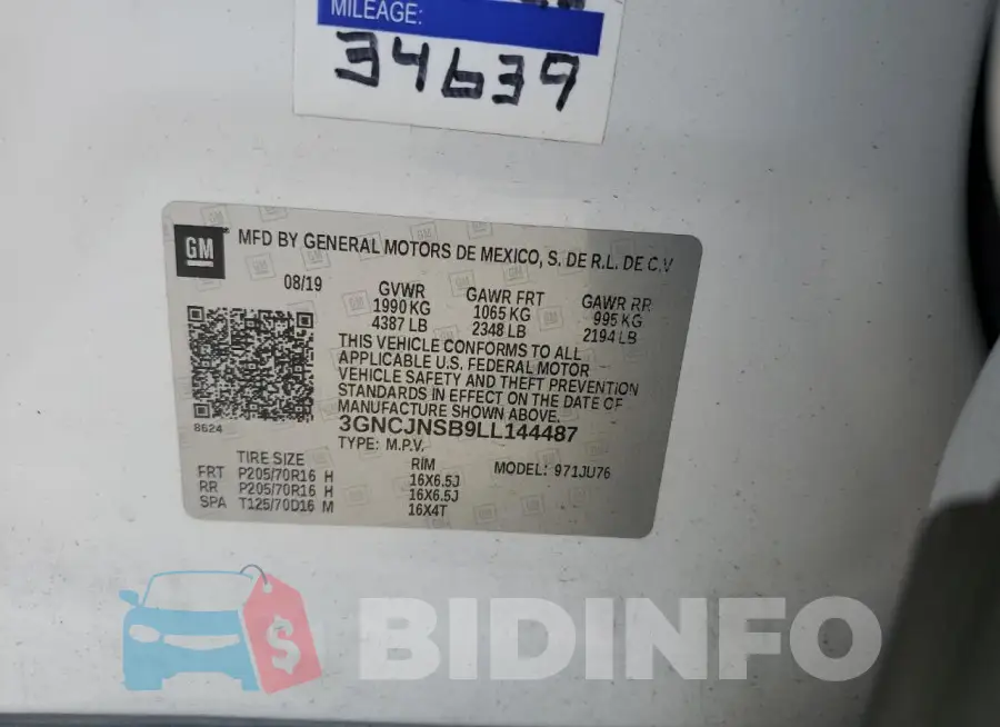 3GNCJNSB9LL144487 Photo# 14