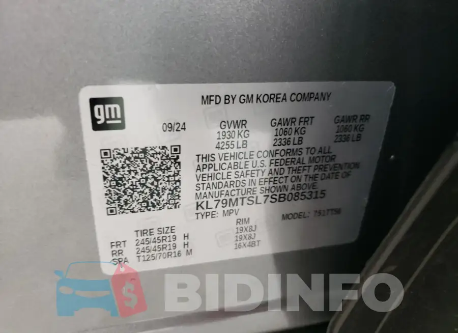 KL79MTSL7SB085315 Photo# 13