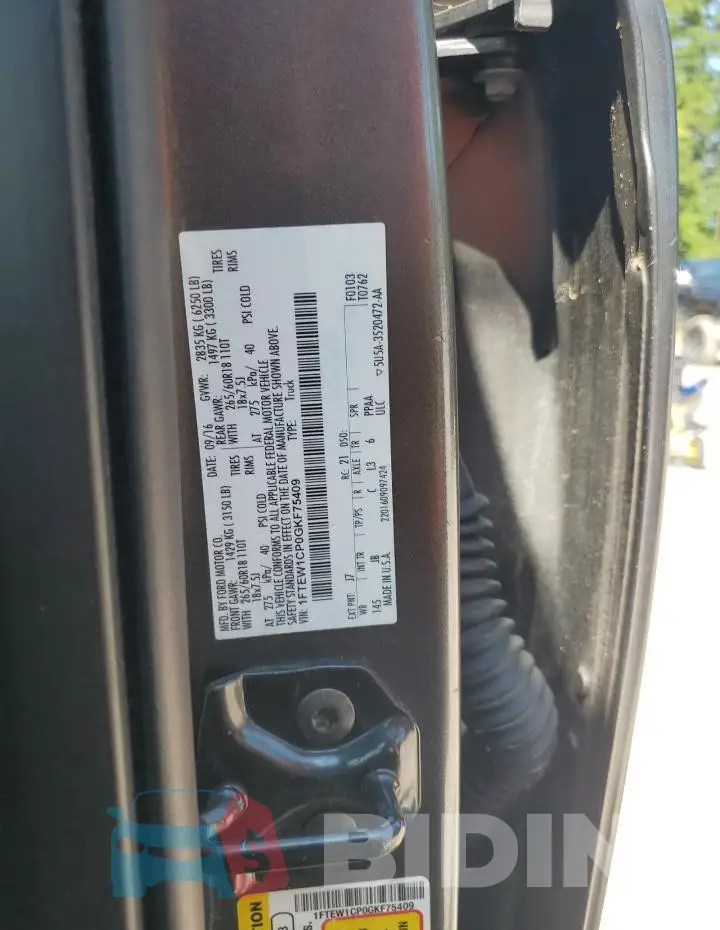 1FTEW1CP0GKF75409 Photo# 12