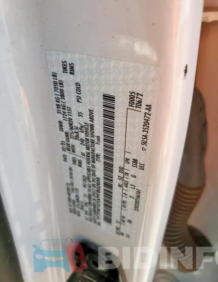 1FTFW1E5XPFB02609 Photo# 12