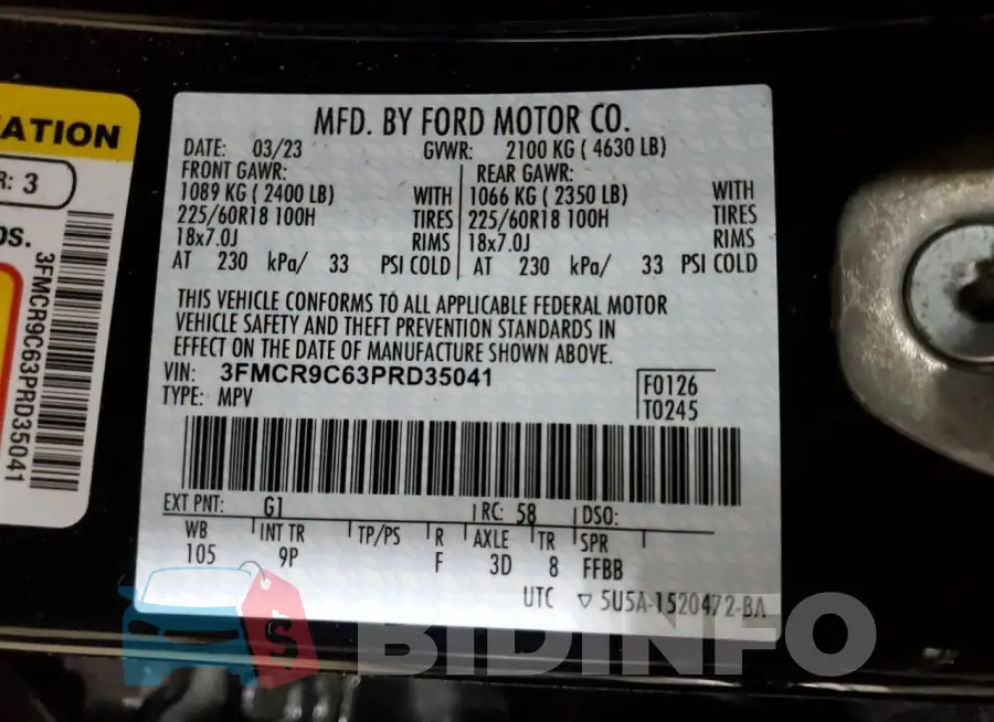 3FMCR9C63PRD35041 Photo# 14