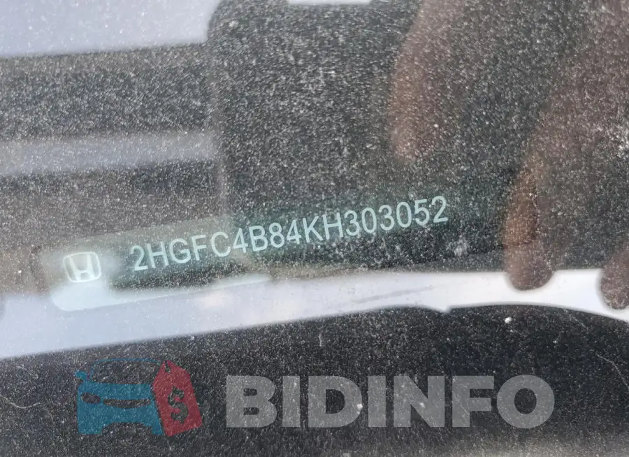 2HGFC4B84KH303052 Photo# 13