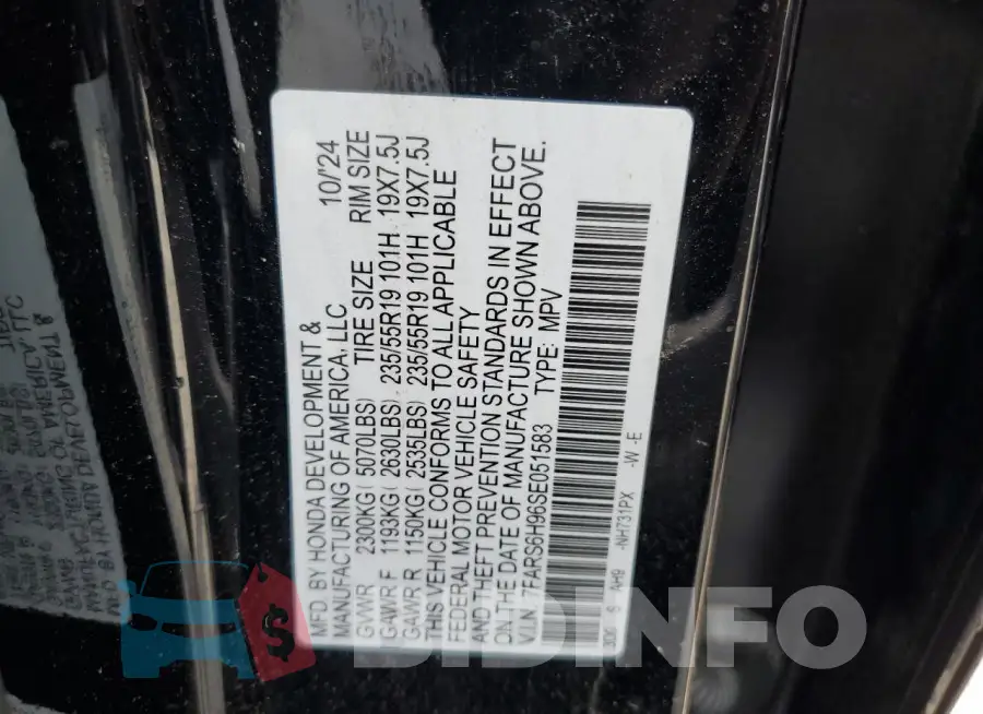 7FARS6H96SE051583 Photo# 13