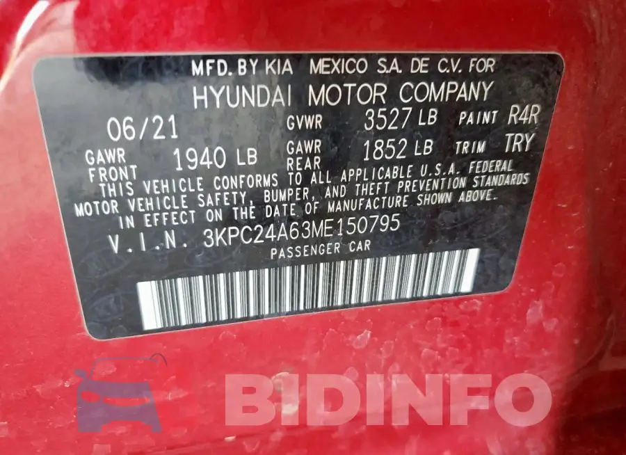 3KPC24A63ME150795 Photo# 12