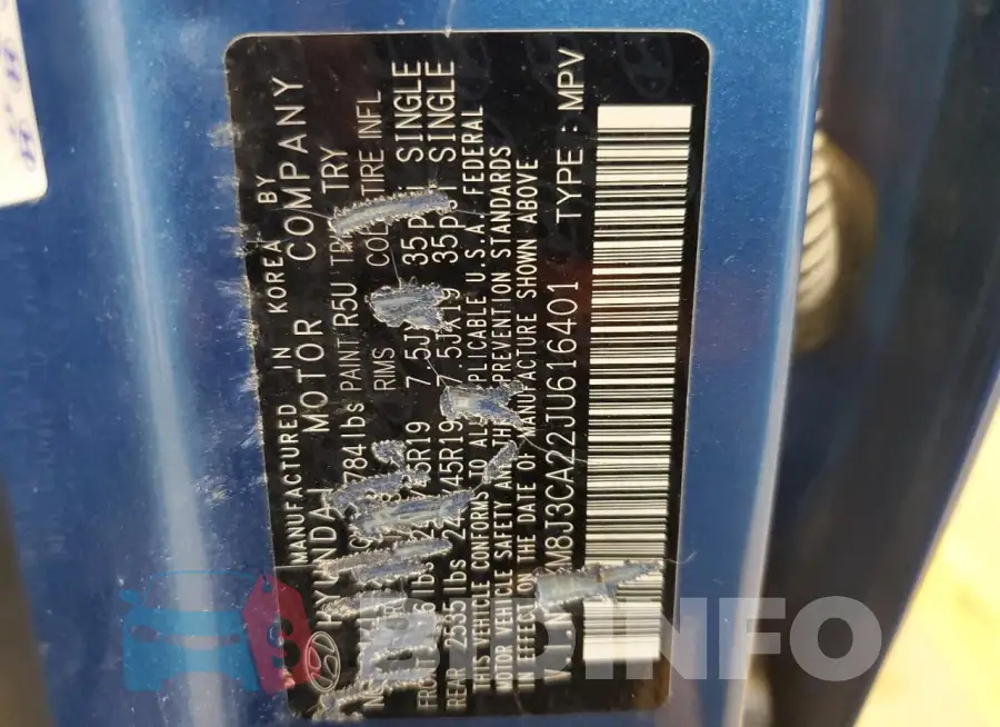 KM8J3CA22JU616401 Photo# 13