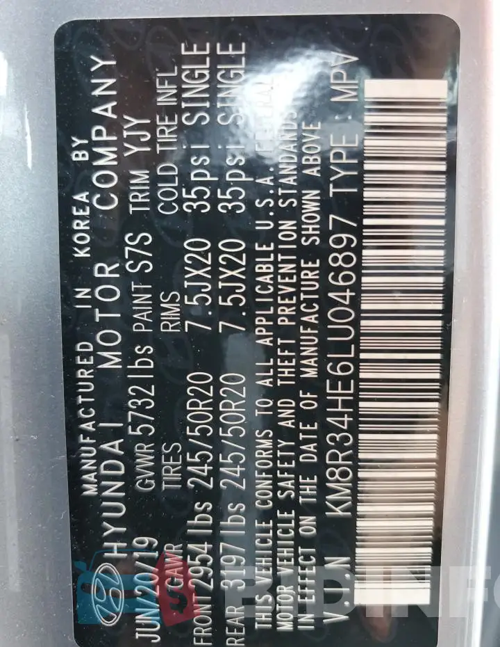 KM8R34HE6LU046897 Photo# 13