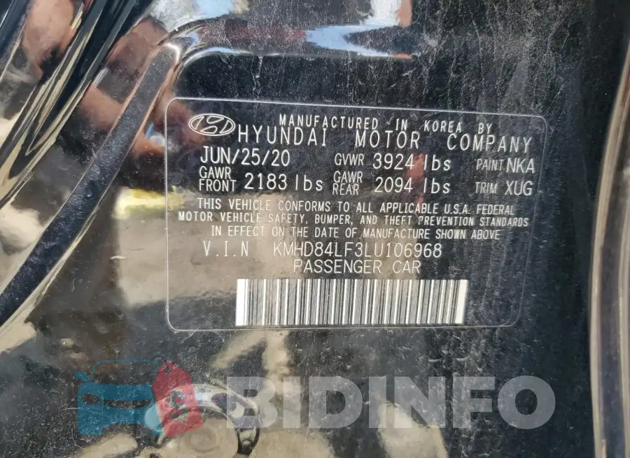 KMHD84LF3LU106968 Photo# 12