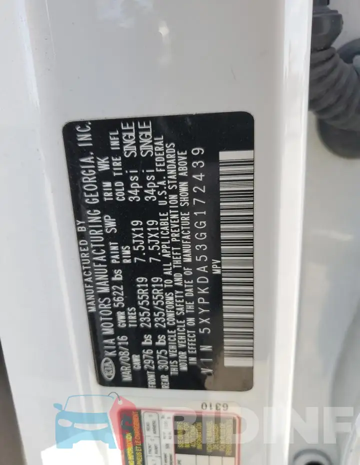 5XYPKDA53GG172439 Photo# 14