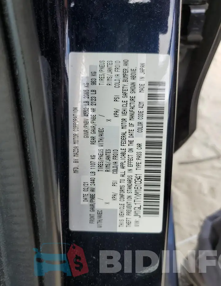 JM1GL1TYXM1610341 Photo# 13