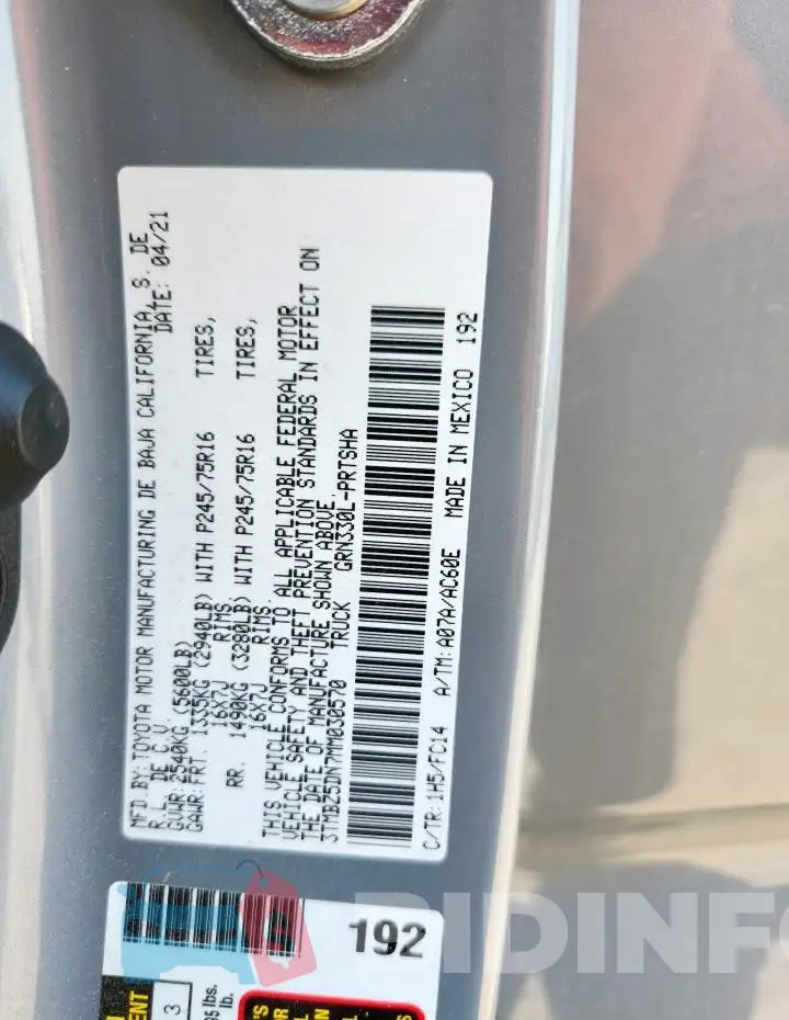3TMBZ5DN7MM030570 Photo# 12