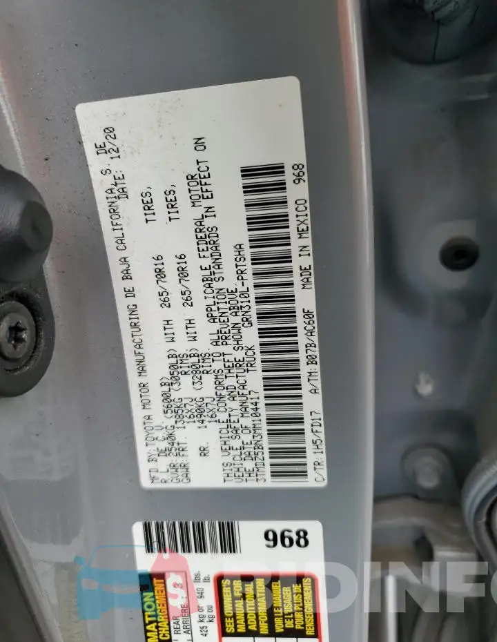 3TMDZ5BN3MM104417 Photo# 12