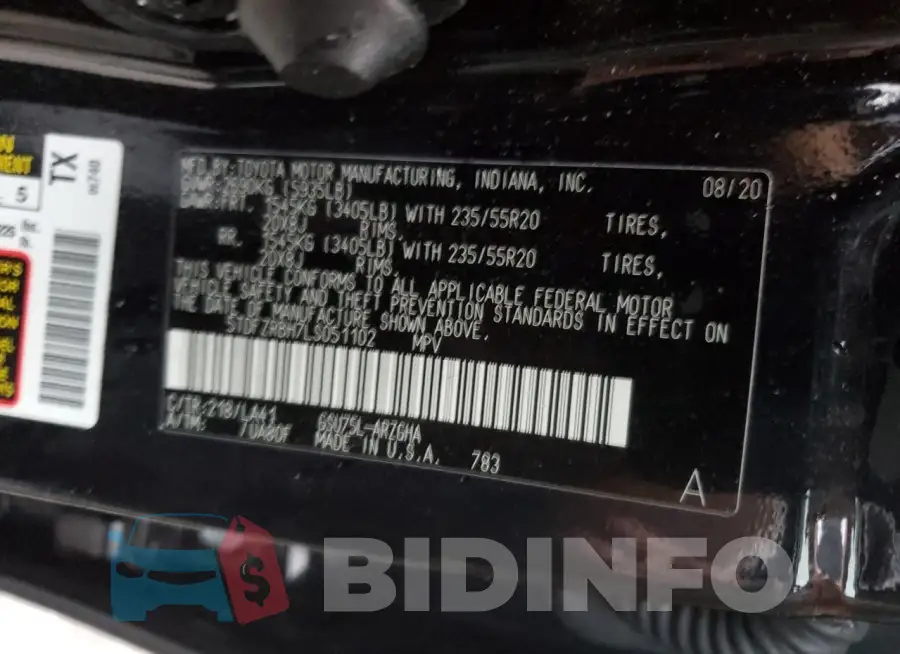 5TDFZRBH7LS051102 Photo# 14