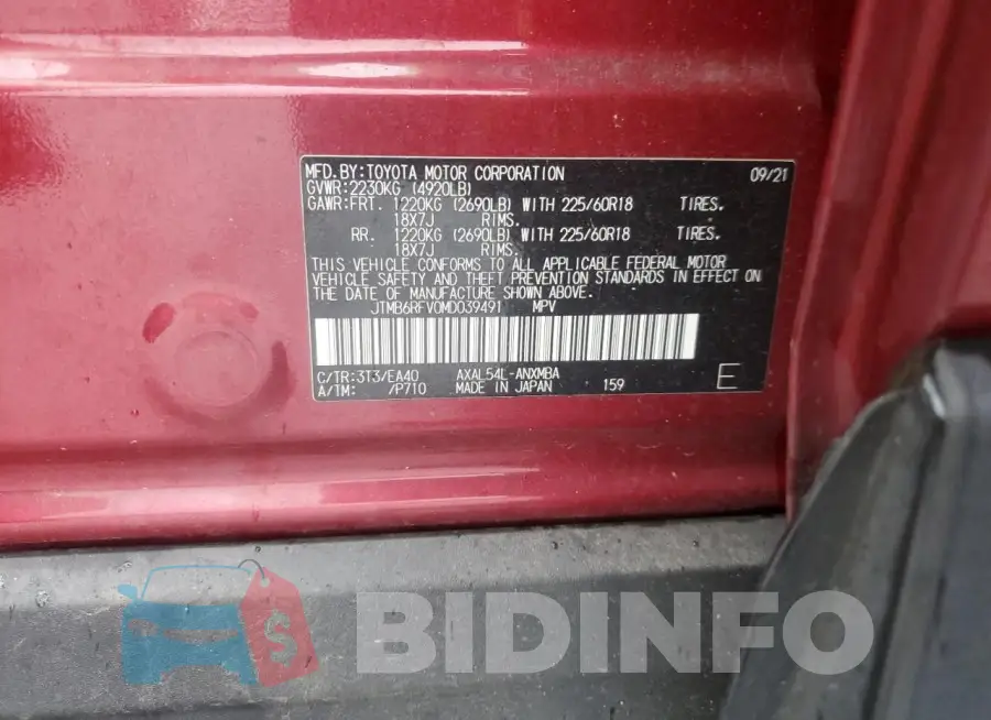 JTMB6RFV0MD039491 Photo# 13