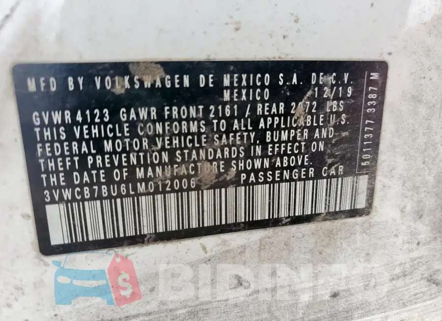 3VWCB7BU6LM012006 Photo# 12