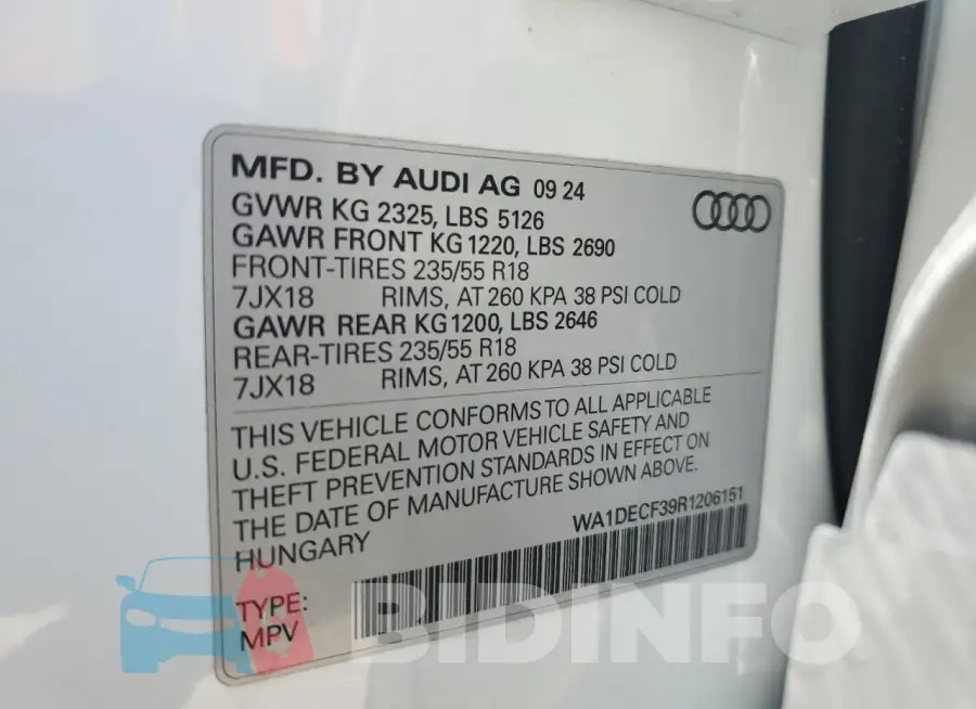 WA1DECF39R1206151 Photo# 13