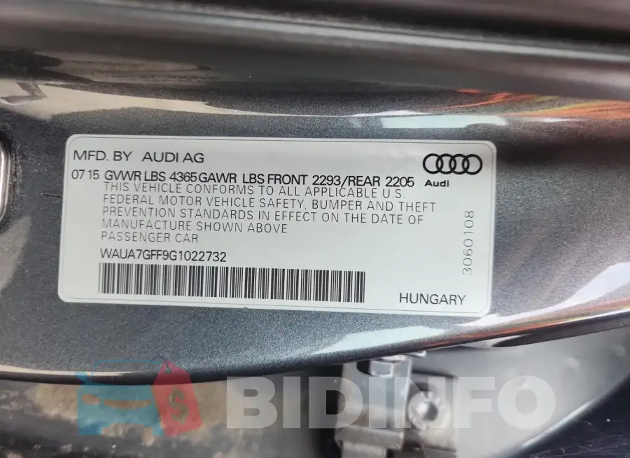 WAUA7GFF9G1022732 Photo# 12