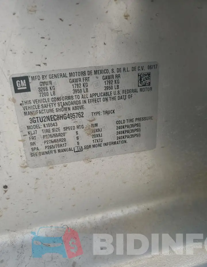 3GTU2NEC8HG495762 Photo# 12