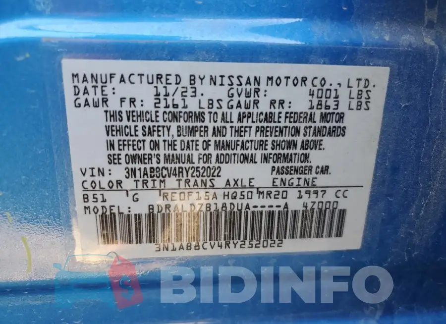 3N1AB8CV4RY252022 Photo# 12