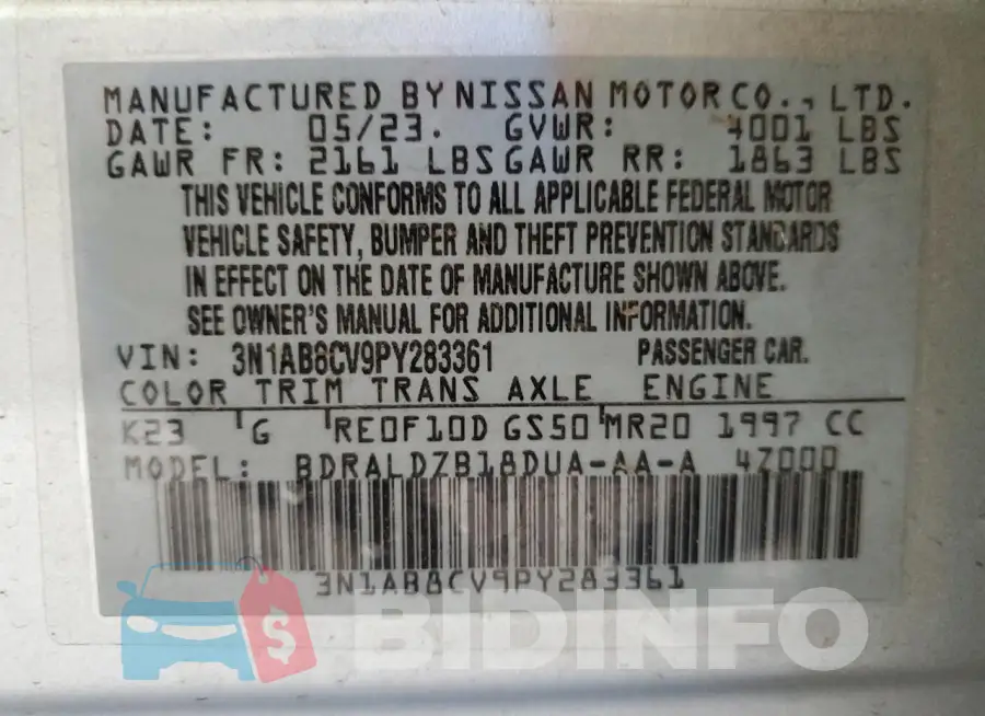3N1AB8CV9PY283361 Photo# 12