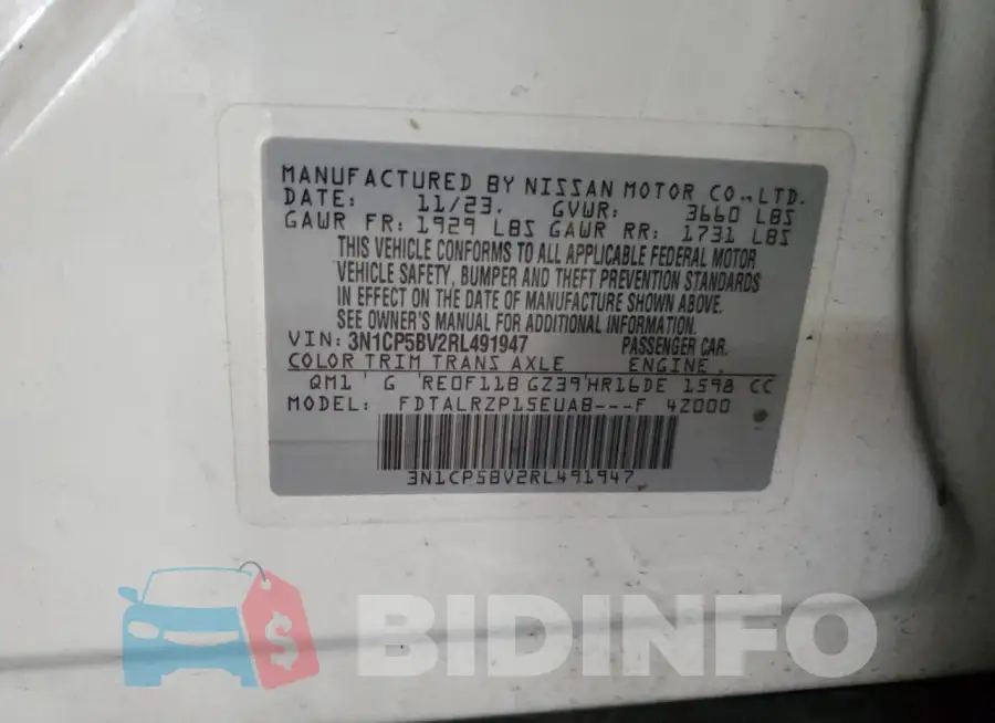 3N1CP5BV2RL491947 Photo# 13