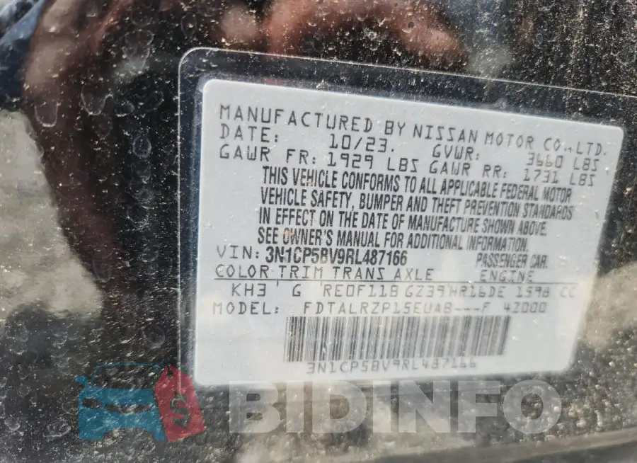 3N1CP5BV9RL487166 Photo# 13