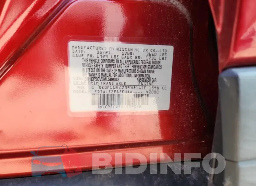 3N1CP5CV5ML509042 Photo# 12