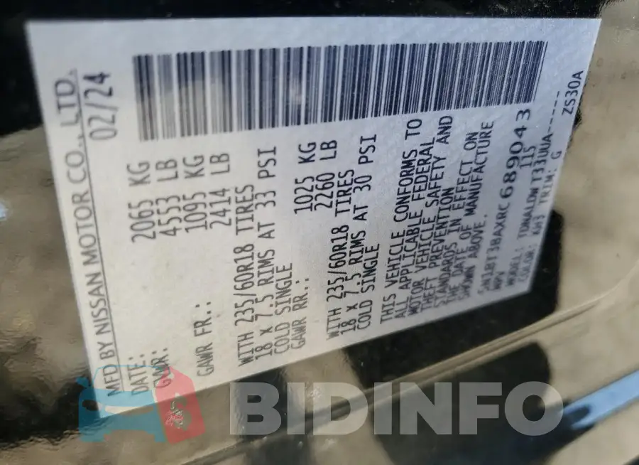 5N1BT3BAXRC689043 Photo# 13