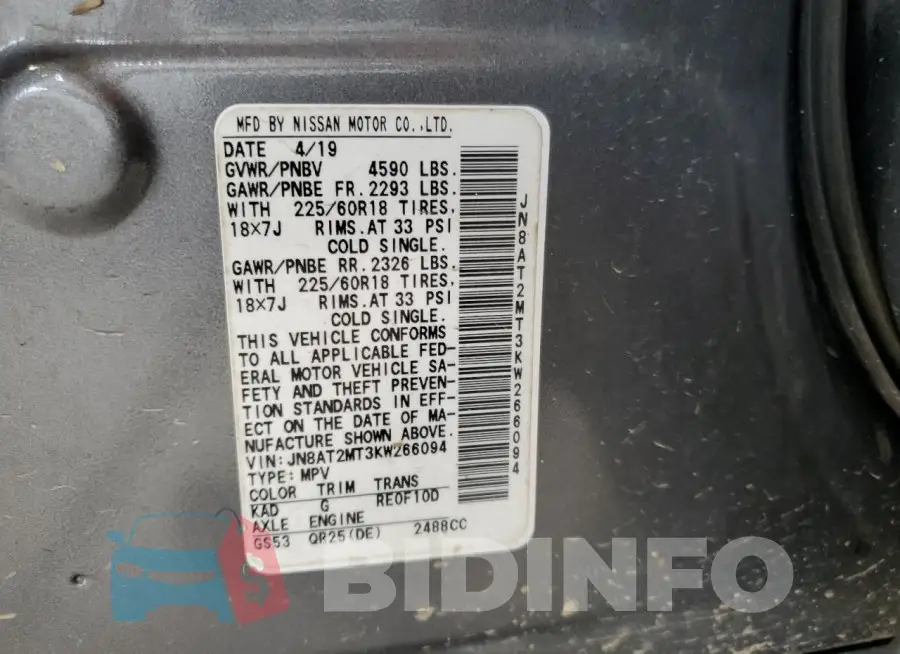 JN8AT2MT3KW266094 Photo# 12