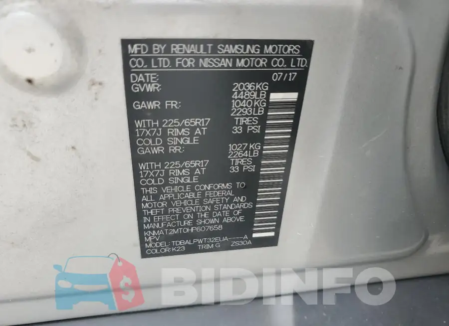 KNMAT2MT0HP607658 Photo# 13