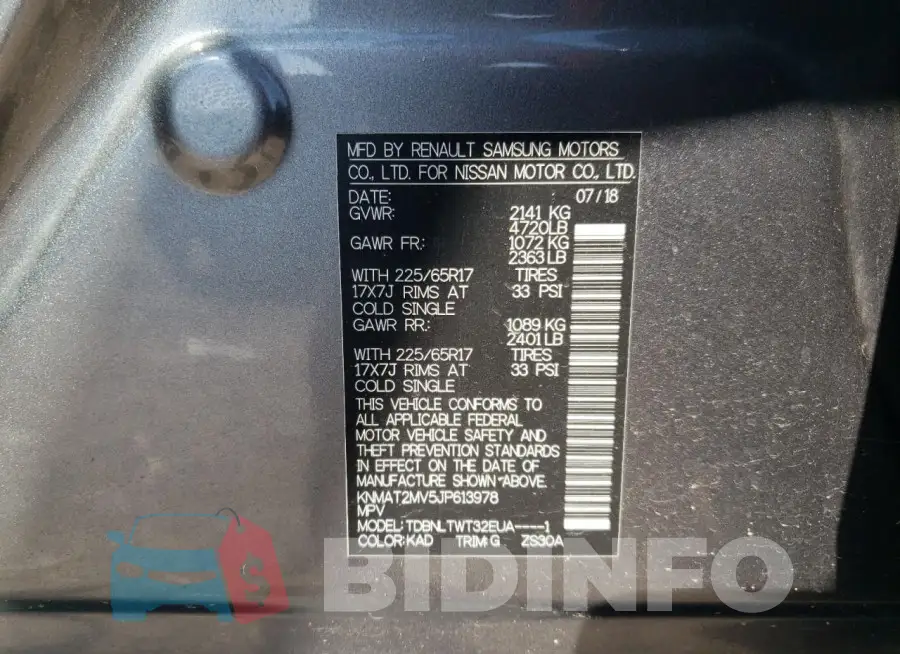 KNMAT2MV5JP613978 Photo# 13