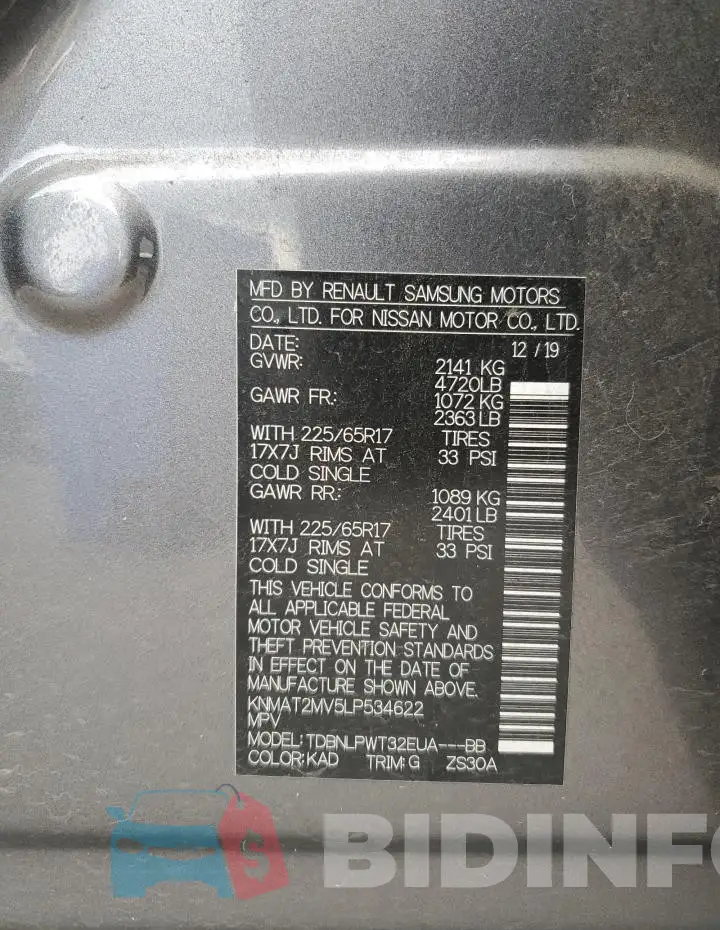 KNMAT2MV5LP534622 Photo# 13