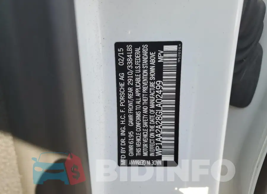 WP1AA2A28GLA02499 Photo# 13