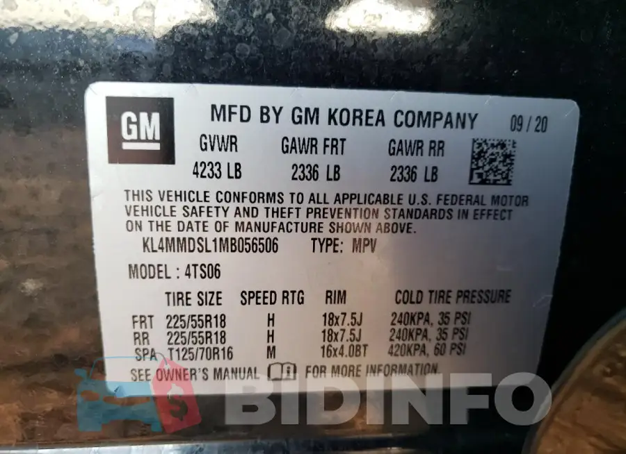 KL4MMDSL1MB056506 Photo# 13